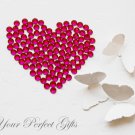 100 Acrylic Faceted Fuchsia Hot Pink Rhinestone 11mm Wedding Invitation scrapbooking LR137