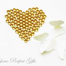 1000 Faceted Flat Back Rhinestone 4mm Gold Topaz Yellow Wedding Invitation scrapbooking LR097