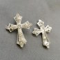 100 pcs Rhinestone Buckles Crystal Slider Silver Wedding Invitation Scrapbooking BK115