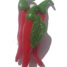 Three Red Pepper Magnet-ALL MAGNET ORDERS HAVE A 25 PIECE MINIMUM (ASSORTED OR SAME)