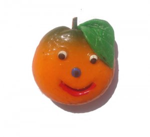 Happy Face Orange -ALL MAGNET ORDERS HAVE A 25 PIECE MINIMUM (ASSORTED OR SAME)