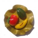 Plate with Assorted Fruits-ALL MAGNET ORDERS HAVE A 25 PIECE MINIMUM (ASSORTED OR SAME)
