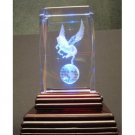 Pegasus Laser Etched 3D Crystals. Size: 2"x2"x3"