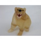 Natural Stone Aragonite Bear Figurine 3.0
