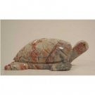 Soapstone Sea Turtle Figurine 2.0"h X 6.5"w Sea Turtle Stone Carving