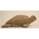 Soapstone Sea Turtle Figurine 2.0"h X 6.5"w Sea Turtle Stone Carving
