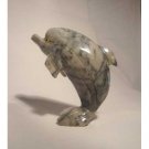 Soapstone Dolphin Figurine Set 3.25"h Dolphin Carving