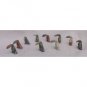 10 Piece Hand Carved Soapstone Miniature Toucan Figurine