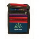 Green Machu Picchu Design Shoulder Bag 8.5"H x 5.75"W with 40 inch shoulder strap