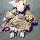 Cute Animal Pig Doll New Handmade One of a Kind OOAK Cloth Dolls