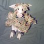 Cute Animal Pig Doll New Handmade One of a Kind OOAK Cloth Dolls