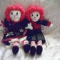 Raggedy Ann and Andy Handmade Cloth Dolls One of a Kind OOAK Carousels and Horses!
