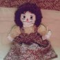 Handmade Raggedy Ann with Matching Quilt One of a Kind Hand made Cloth Dolls and Quilts OOAK