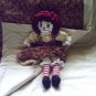 Handmade Raggedy Ann with Matching Quilt One of a Kind Hand made Cloth Dolls and Quilts OOAK