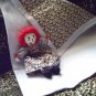 Handmade Raggedy Ann Doll with Matched Quilt Lavender One of a Kind OOAK Cloth Dolls