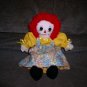 Handmade One of a Kind Raggedy Ann Doll OOAK Handcrafted Dolls Yellow Floral!