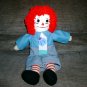 Ladybug Raggedy Andy Doll Handmade One of a Kind Cloth Dolls OOAK Hand embroidered face!