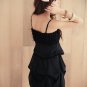 Frill Ruffles Sundress Black[R8369]