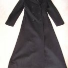 NWT JONES NEW YORK MILTARY FITTED BLACK WOOL COAT 4 S