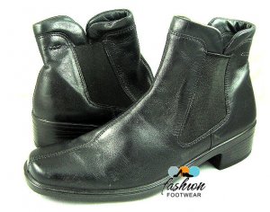 ECCO Womens Black Ankle Dress Boots 39