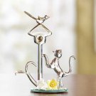 Cat and Birdhouse on Mirror- #37925