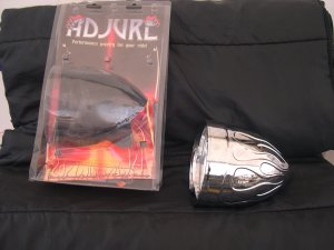 7"Adjure Motorcycle headlight with flames