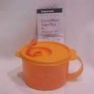Tupperware CRYSTALWAVE SOUP MUG 16 oz New Orange