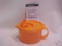Tupperware CRYSTALWAVE SOUP MUG 16 oz New Orange