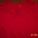 Womans Faded Glory Red Shirt