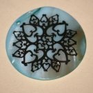 Blue Shell Heart Pendant