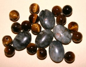 Obsidan/Tigers Eye Bead Set