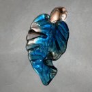 Blue Leaf Pendant