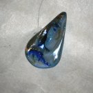 Blue Shell  Tear Drop Pendant