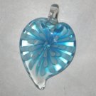 Blue Starburst Heart Pendant