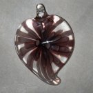 Purple Starburst Heart Pendant