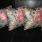 3+1 free vintage throw pillows cotton chintz flowers