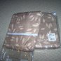 NIPJCPenney pair(2) of "Fiona Bamboo" soft brown curtain panels drapes window