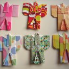 4 X ASSORTED HANDMADE ORIGAMI KIMONO