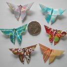 4 X ASSORTED HANDMADE ORIGAMI BUTTERFLY