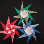3 X ASSORTED HANDMADE ORIGAMI SPINNER