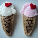 ICE CREAM HAIR CLIP - Vanilla flavour