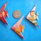 4 X ASSORTED HANDMADE ORIGAMI ANGEL FISH