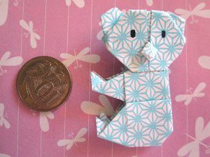 4 X ASSORTED HANDMADE ORIGAMI KOALA BEAR