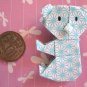 4 X ASSORTED HANDMADE ORIGAMI KOALA BEAR