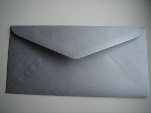 SALE !! 50 X DL SILVER METALLIC ENVELOPE