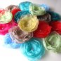 3 X BEAUTIFUL HANDMADE BLOSSOMS - Fuchsia