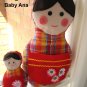 HANDMADE BABUSHKA DOLL SET B - UNIQUE ONE OF A KIND