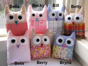HANDMADE PLUSH OWL - BESS