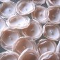 6 X HANDMADE CHIFFON FLOWERS APPLIQUE - CHAMPAGNE