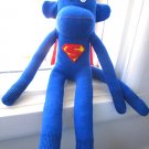 SUPER-MONKEY THE HANDMADE SOCK MONKEY- UNIQUE ONE OF A KIND